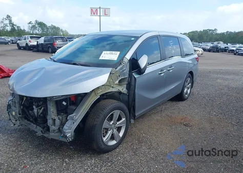 2020 Honda Odyssey Ex z USA, uszkodzony, nr VIN 5FNRL6H54LB014751